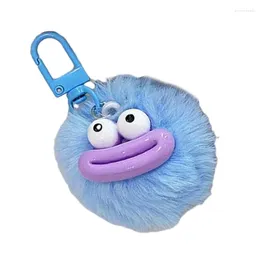 Keychains Furry Ball Key Chains Adorable Sausage Mouth Keyrings Pendant For Women