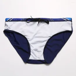 Unterhosen Männer Bademode Sexy Unterwäsche Badehose Männliche Nahtlose Schwimmen Kurze Mann Gedruckt Badeanzug Glatte Badeanzug Sommer Strand Tragen