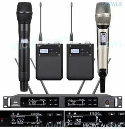 Mikrofone SKM6000 Digitales drahtloses Mikrofonsystem EW100 G4 300 Kanäle 2 Handheld QLXD Lavalier Headset BetlPack True Diversi7684738