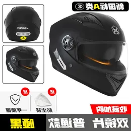 Helmets Moto AGV Motorcycle Design Helmet Comfort AGV Flagship Store National Standard 3C Certification Electric dla mężczyzn i kobiet ciepło trzy C Bezpieczeństwo w zimie LVZA