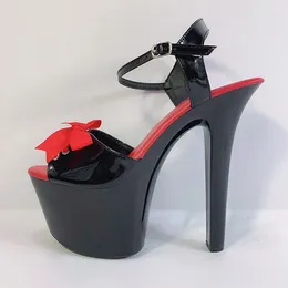 Sandały Laijianjinxia 17 cm/7 cali Pu Upper Fashion Sexy Exotic High Heel Platforma Kobiety Buty taneczne H070-1