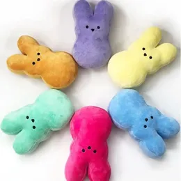 6 цветных пасхальных кукол-кроликов, плюшевые украшения, реквизит для вечеринки, подарки для вечеринок