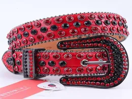 Sparkle Wtern Cowboy Cow Women Jeans Diamond Studded Men Leather Rhintone Digner Belt For Jeans Cinto De Strass41184982434939