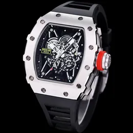 5A RichardMile Watch RM35-02 Rafael Nadal Skeletonised自動巻線運動ディスカウントデザイナー腕時計