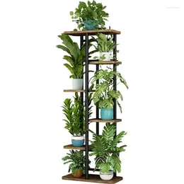 Decorative Figurines Plant Stand 6 Tier 7 Multiple Flower Rack Holder Shelves Storage Organizer Display Indoor