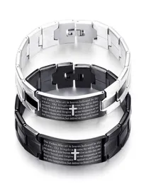 Bangle Holy Bibbis Männer Armband Schwarz Edelstahl Uhrengurt Versilberung Schmuck Geschenk für Frauen3944590