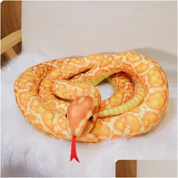 Stuffed Plush Animals Prank Cartoon Snake P Toy Simation Animal Large Doll Drop Delivery Toys Gifts Dhizw