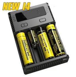 Carregadores 2016 100% original novo nitecore i4 intellicharger carregador para liion nimh 18650 14500 vs nitecore i2 i4 um10 um20 carregador