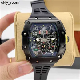 Superclone Richar Millers Watch Automatic Watch for Men Chronograph ساعات جديدة كرونوغراف ميكانيكية معصم RM1103 الفاخرة الميكانيكية المخصصة الأوتوماتيكية 0i