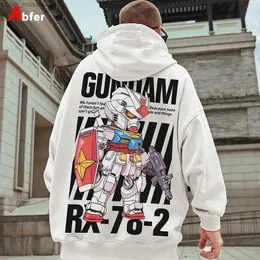 Suéter dos homens Abfer Outono Inverno Homens Japonês Anime Hoodies Y2K Roupas Hip Hop Hoodie Homens Algodão Moletons Com Capuz KpopL231113