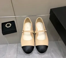 chanelity Mary Jane Dress Shoes 캐주얼 디자이너 숙녀 샌들 샌들 여성 로퍼 패션 빈티지 레트로 싱글 레이어 양가죽 스 플라이 싱 발레 신발