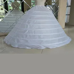 Petticoats Big Wide 8 Hoops Petticoat na suknię balową do sukienki Quinceanera Strong Steels Crinoline Underskirt Jupon Mariage CW01398236G