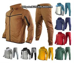 New Mens Tracksuit Sweat Suit Jogger Suit Jacket Pants Men Sportswear Sets 세트 All Cotton Autumn Winter Running Pant Tech F8928006