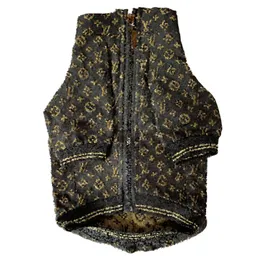 デザイナークラシックジャックヤックロゴブラックドッグジャケットスカートキャットコートペット服ファドゥシュナウザーテディコートドッグスリングドレス