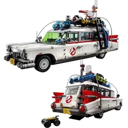 كتل 2352pcs Ghostbusters ecto1 مركبة إبداعية لبنة لبنة متوافقة مع 10274 الطوب طراز سيارة طراز سيارة للبالغين أفضل جودة