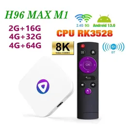 Box H96 MAX M1 Android 13 TV BOX RK3528 64GB 32GB 16GB 2,4G 5G WIFI BT 5,0 Global Media Player Set-Top-Receiver