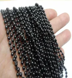 黒いメッキ20メートルステンレス鋼の球チェーンジュエリーファインディング15mm2mm24mm32mm4mm in bulk9293171