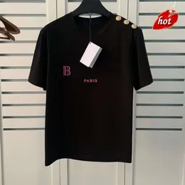 Balman Ballmain 2023s T-shirt Designer Hommes Femmes Été Noir Rouge Lettre Vêtements Impression Chemise De Luxe À Manches Mode Haute Qualité Top Taille Asiatique S-xxl Jg0v UYZD