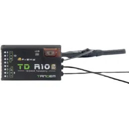 FRSKY TD R10 2.4 GHz 900MHz dubbla frekvensmottagare 10ch PWM -kanalmottagare för fjärrkontrollplan / RC Drone -tillbehör