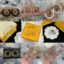 Kolczyki dla kobiet projektantki Diamentowe kolczyki dla mężczyzn Hoop Earring Premium Gold f Hoops Srebrna litera