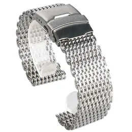 Negro Plata Oro 18 mm 20 mm 22 mm 24 mm Correa de reloj Malla Correa de acero inoxidable Brazalete Pulsera de repuesto Barras de resorte 3042