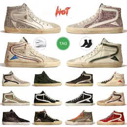 Dirty Shoes Mid-Star-Sneakers, Designer-Casual-Stars-Turnschuhe, Luxusversion, handgefertigt im italienischen Retro-Stil, für Damen mit Signatur am Knöchel, schwarze Ledereinsätze, Größe 35–46