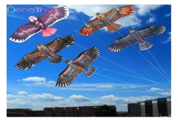 11m Flat Eagle Kite med 30 meter drake Line Children Flying Bird Kites Windsock Outdoor Toys Garden Cloth Toys for Kids Gift7001810