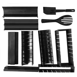 10pcsset fabricante de sushi rolo arroz molde bazuca ferramenta de rolamento de carne vegetal diy máquina de fazer acessórios de cozinha 240103