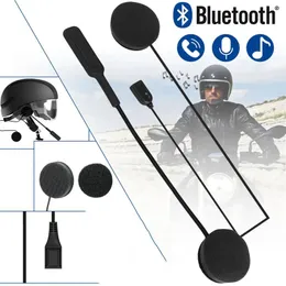 Intercom Universal Bluetooth 5.0 헬멧 헤드셋 헤드폰 3D 스테레오 오토바이 헬멧 타기 핸즈프리 헤드폰을위한 스테레오 방지