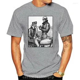 Erkek Tişörtleri Erkek Giysileri Uomini Di Estate Abbigliamenmento Meganho Disegno Bob Mizer Tom Finlandia T-Shirt Cotone O Collo