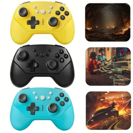 Contrôleurs de jeu Contrôleur de manette de jeu sans fil compatible Bluetooth, double vibration, support Turbo pour Switch Lite/N-Switch