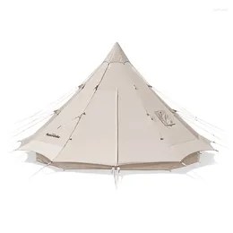 Tält och skydd NatureHike Brighten 12.3 Cotton Pyramid Tent Outdoor Large Space 5-8 Personer som reser Family Camping Blending