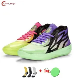 LaMelo Ball Mb.01 MB.02 Rick Morty Kids Basketball Shoes Store Men Women Queen City Black Red Grey Sport Shoe Trainner Sneakers