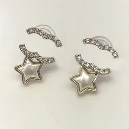 Superior Star Star Pearl Diamond Earrings 14style Designer Studs Brand Letter Encring Women Love Higdts زوجان 925