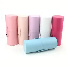 1PC Multicolor Pu Leather Makeup Brush Storage Pen Holder Eyebrow Pencil Case Cosmetic Organizer Makeup Bag Tools 240103