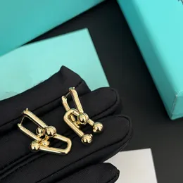 Ohrringe für Damen, elegante Ohrringe, neue vergoldete Luxus-Charm-Ohrringe, Boutique-Damen-Designer-Schmuck, Frühlings-Edelstahl-vergoldete Ohrringe