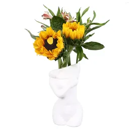 Vases Feminine Curve Unique Modern Multifunctional Ceramic Creative Floral For Living Room Bedroom Home