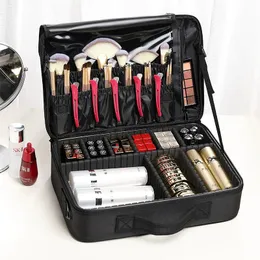 Stor kapacitetsmakeup kit reser kosmetisk väska för kvinnors bärbara kosmet skönhet fodral nagelverktyg resväskor läppstift arrangör 240103