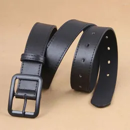 Belts Luxury Design Leather Belt Man Casual Versatile Pin Buckle Waistband Waist Strap