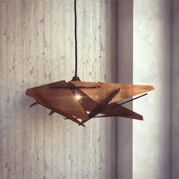 Luminária pendente de madeira luminária de teto luminária pendente de madeira lustre moderno