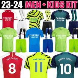 23 24 Saka Smith Rowe Soccer Jerseys Kits GK Martinelli 2023 2024 Football Shirt Men Kit Odegaard Nketiah G.Jesus Zinchenko Saliba Rice Havertz J.Timber
