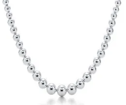 Ankunft Silber 925 Silber Perlenkette Anhänger Halsketten Charms Größe mit Box und Dastbag8808795