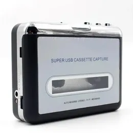 Orijinal perakende kutusu EZCAP Taşınabilir USB Casette Player Capture Capture Casette Recorder Dönüştürücü Dijital Ses Müzik Çalar mp3 ile aksesuarlar