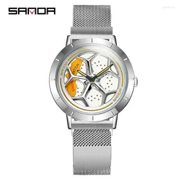 Наручные часы SANDA Модные и персонализированные мужские часы Креативные студенческие спортивные часы Grosses Montres Hommes