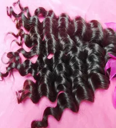 Tropical Wave loose curly Virgin Malaysian Unprocessed Hair Extension 3 bundles Thick Hairs Clearrance 8651057