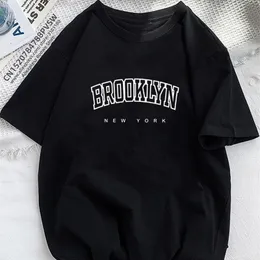 Frauen Brooklyn Brief Drucken T Shirt Mädchen Grafik Harajuku Streewear Kleidung Kausalen Weibliche Y2K Tops T 240103