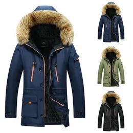8XL Winter Casual Warm Hooded Men Parkas Windproof Overcoat Clothing Coat Fashion Windbreaker Cotton Men's Jacket 240103