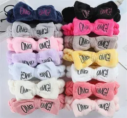 Letra omg coral velo macio arco headbands para mulheres meninas bonito titular do cabelo hairbands headwear acessórios para o cabelo 7423220