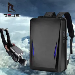 REJS LANGT Anti-Ched Plecak z ładowaniem 17 3-calowym plecakiem laptopa Mężczyźni Masowe moda Torba szkolna Travel Business Mochila 2335a