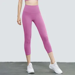 Lu Lu Pant Lemon Yoga Soft Yoga Cropped Pants Tights Hight Waist Leggings Sports Women Fitness Gym Activewear Comprehensive Training jog